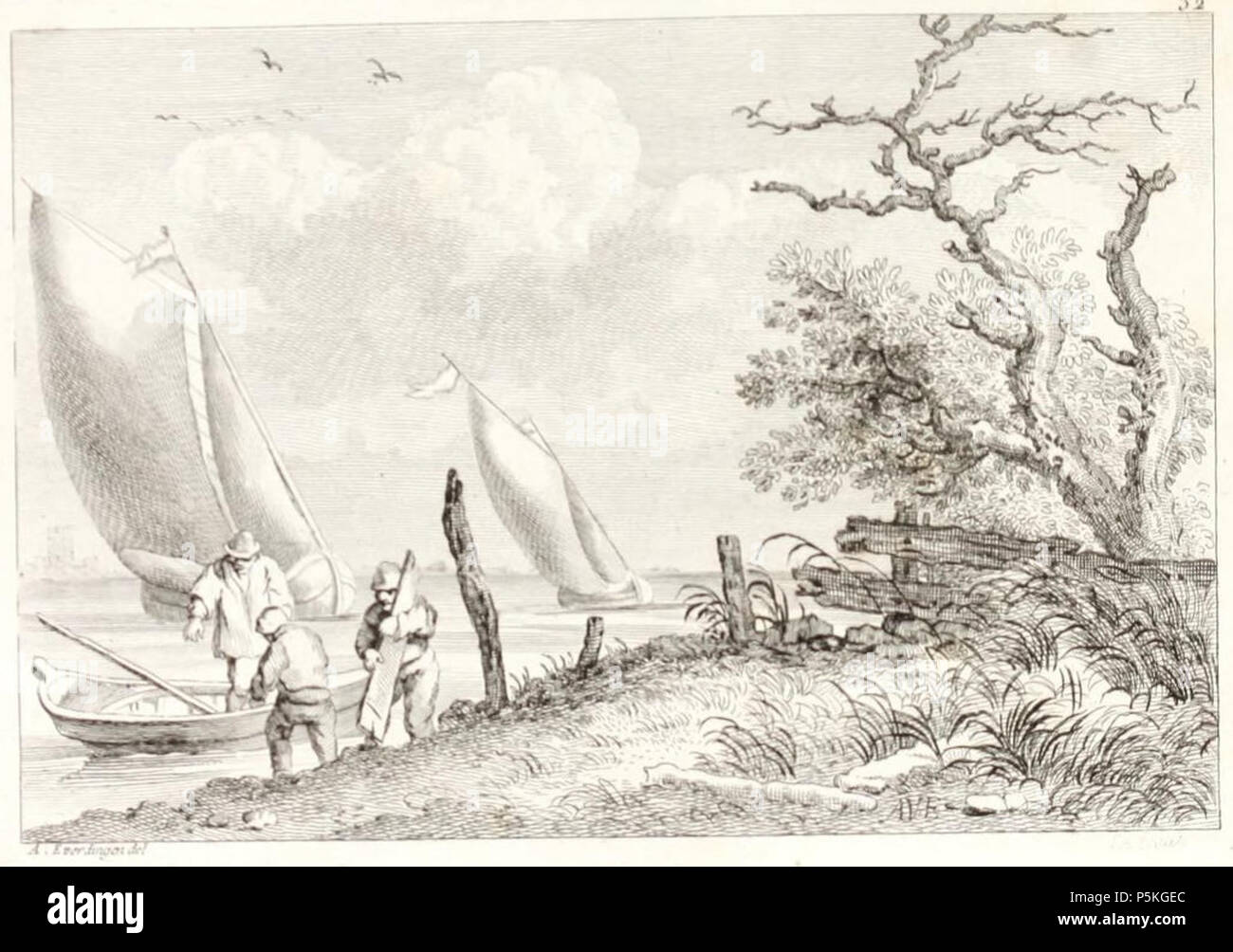 N/A. Un Paysage au Bord d'une Rivière Fell laquelle on voit deux Barques à Voiles. Die Platte ist Teil der J.B., S. Le Brun's 'Catalogue raisonné des Tableaux, Dessins, estampes (...) qui composoient Le Cabinet de Feu M. Poullain" (Paris, 1780). 1781. Allaert van Everdingen (1621 - 1675) Alternative Namen Aldert Pietersz. van Everdingen, Aldert van Everdingen, Allaert Pietersz. van Everdingen, Allart van Everdingen Pietersz., Allart van Everdingen Beschreibung niederländische Maler, Grafiker und Maler Geburtsdatum / Tod 18. Juni 1621 (Taufen) 8. November 1675 (unterirdisch) Standort des Stockfoto