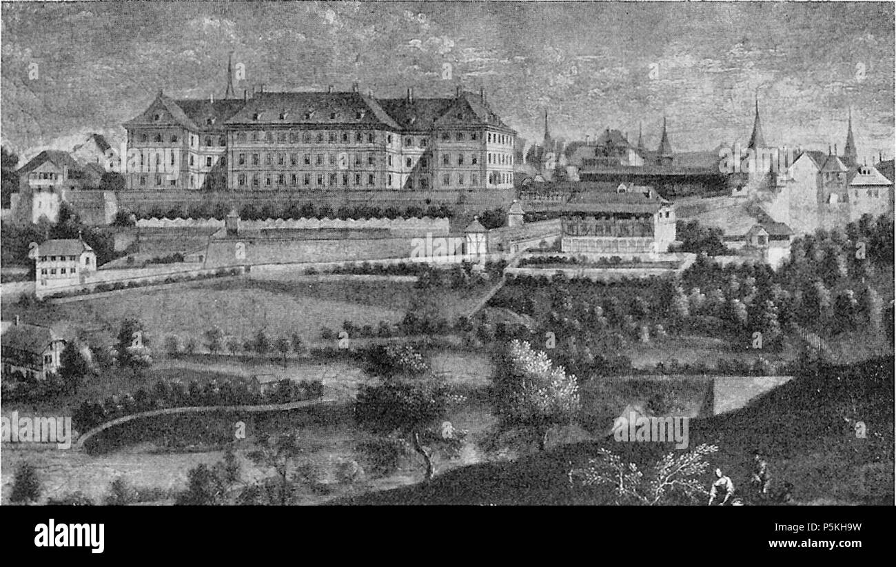 N/A. Deutsch: Das alte Inselspital in Bern im Jahr 1742 (heute Standort des Bundeshauses). Ansicht von Süden. 1742. Johann Grimm (1675 - 1747) Beschreibung Schweizer Maler Geburtsdatum / Tod 15. September 1675 3. Oktober 1747 Ort der Geburt / Todes Bern Bern Authority control: Q 15821270 VIAF: 316389164 GND: 1072104687 HDS: 41343 SIKART: 4032190 89 Altes Inselspital 1742 Stockfoto