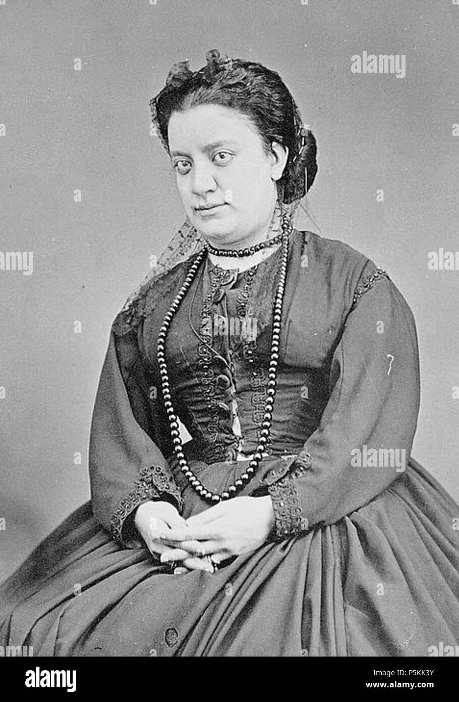 N/A. Español: Ángela Peralta. Cantante de Opera. zwischen 1870 und 1880. Andres Martinez y Ca. Fotografos 101 Angela Peralta Stockfoto