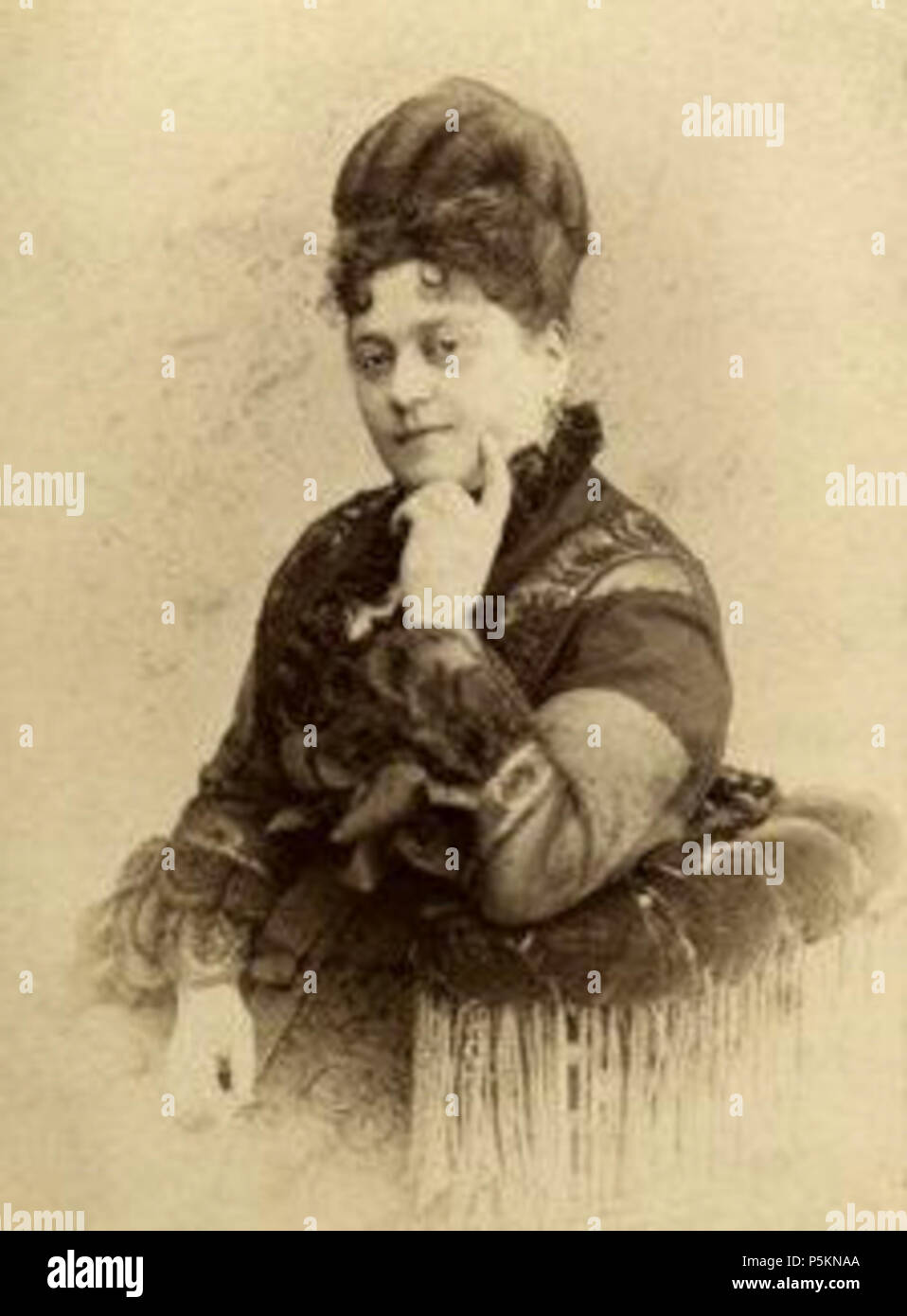 N/A. Englisch: Foto Portrait des Österreichischen Opernsängerin Antonietta Fricci in Triest, Italien. um 1870. Guglielmo floruit Sebastianutti (1869 - 1878) 112 Antonietta Fricci durch Sebastianutti Stockfoto