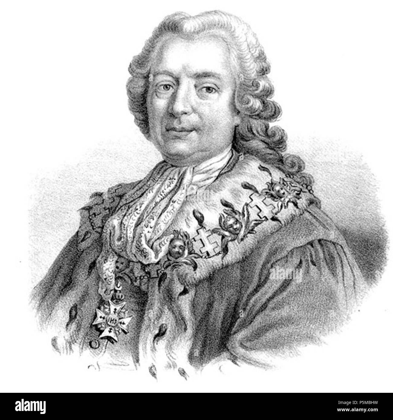 N/A. Anders Johan von Höpken (1712-1789). 1849. Strömer nach Gustaf Lundberg (1695-1786) Alternative Namen Lundberg; Gustav Lundberg Beschreibung schwedische Portrait Maler und Pastellist Datum der Geburt / Tod 17. August 1695 18. März 1786 Ort der Geburt / Todes Stockholm Stockholm Arbeiten Zeitraum von 1720 bis 1770 Standort Paris, Stockholm Authority control: Q 838499 VIAF: 25745822 ISNI: 0000 0000 6686 454 X ULAN: 500027182 LCCN: n 2006086273 WGA: LUNDBERG, Gustaf WorldCat 98 Anders Johan von Hopken Stockfoto