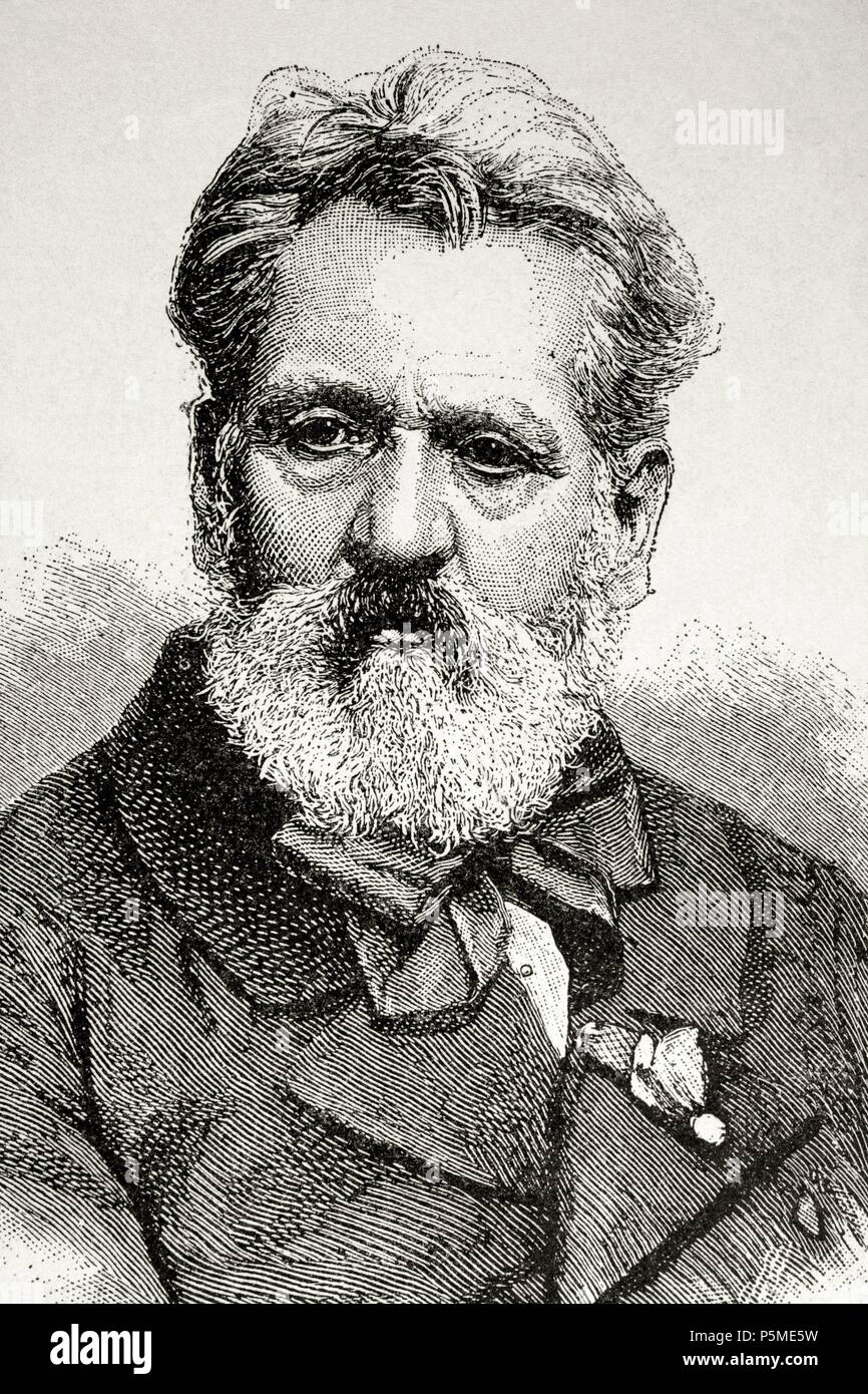 Rudolf von Alt (1812 – 1905). Österreichischer Maler. Gravur. Stockfoto