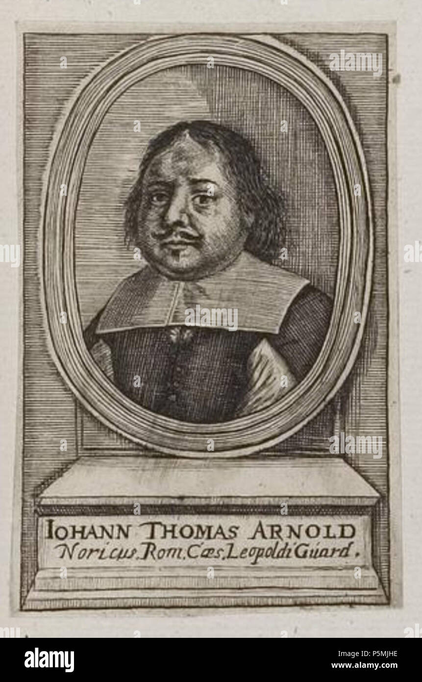 N/A. Grafik aus dem Klebeband Nr. 3 der Fürstlich Waldeckschen Hofbibliothek Arolsen Motiv: Johann Thomas Arnold, Leibwächter. 17. Jahrhundert. Michael Fennitzer 135 Arolsen Klebeband 03 585 4. Stockfoto