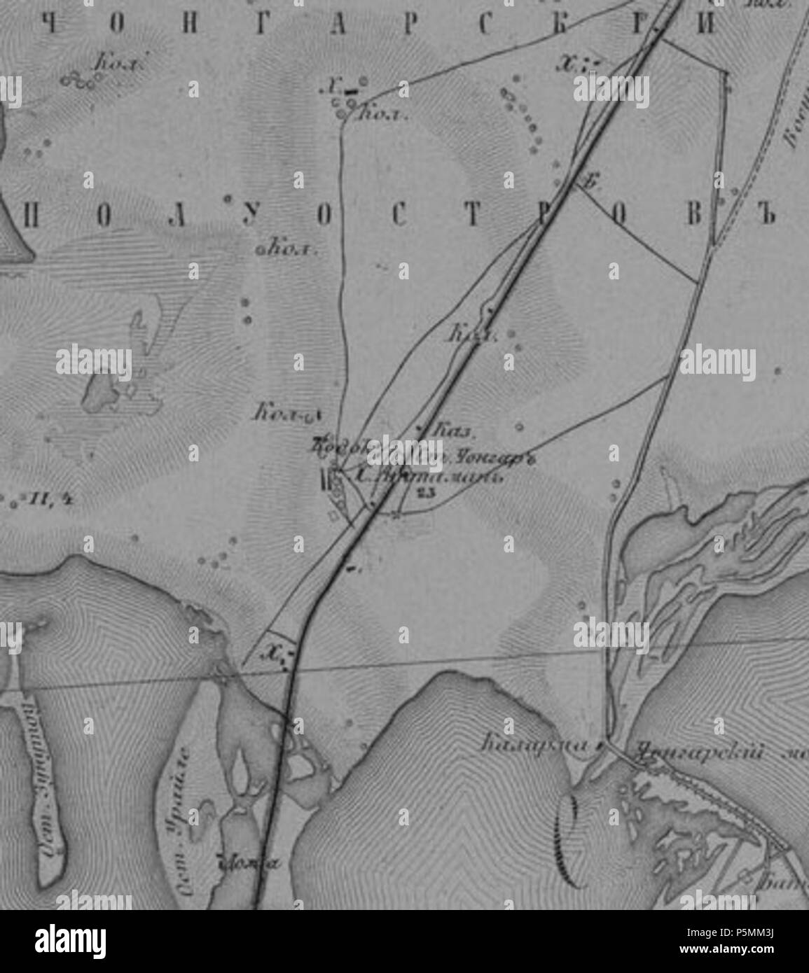 N/A. :(,) 1865-1876 Englisch: Ataman (heute enichesk Rajon, Kherson Oblast, Ukraine) auf die Karte von Tavria Governate, 1865 - 1876. 1876. 1865, (31-13).jpg: abgeleitete Arbeit: NickK 144 Ataman 1876 Karte Stockfoto
