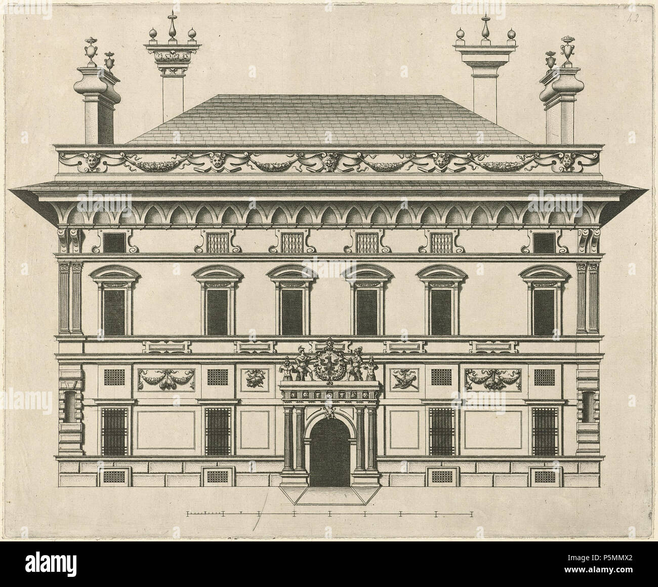 Palazzo Doria Spinola. Späten Renaissance Manierismus Haus von Spinola Palace in Genua. 1622. N/A 148 zurückzuführen auf Nicolaes Rijckmans007 Stockfoto