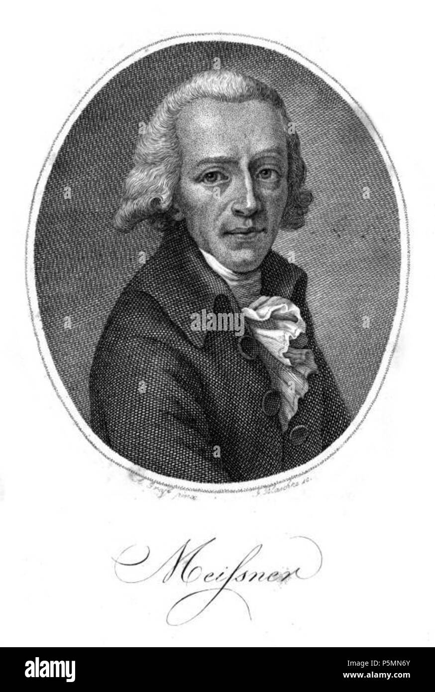 149 August Gottlieb Meißner Stockfoto
