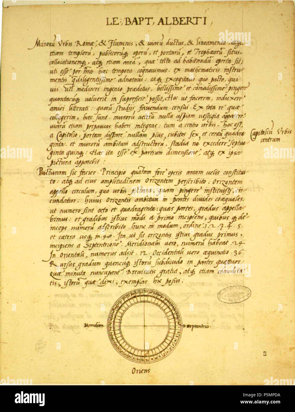 153 Autogramm von Leon Battista Alberti Stockfoto