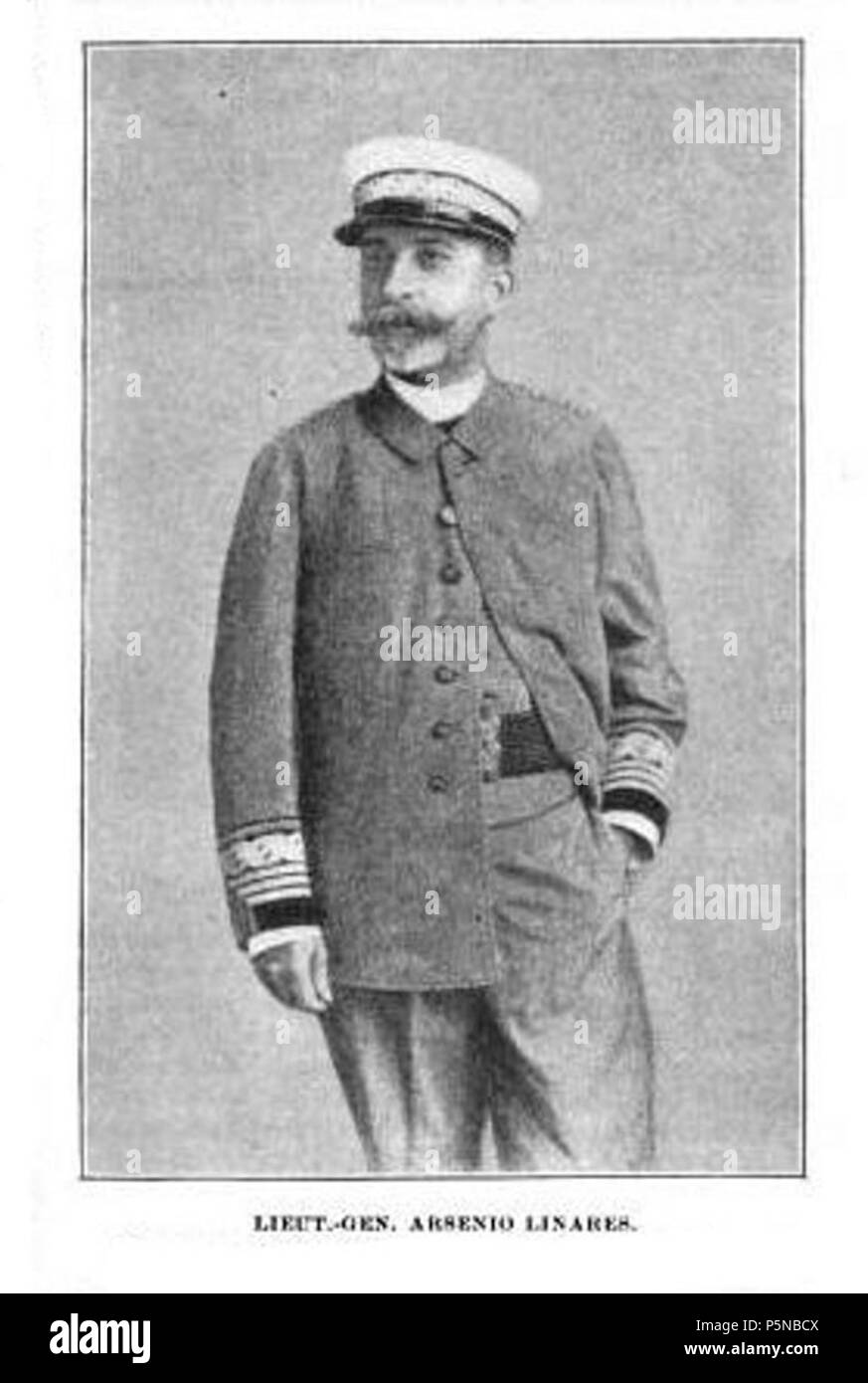 N/A. Englisch: Arsenio Linares y Pombo (1848-1914) war ein spanischer Militärs und Regierungsbeamten. 1898. Die amerikanische monthly review 140 Arsenio Linares 001 Stockfoto