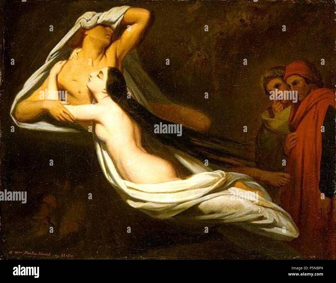 N/A. Englisch: Les Ombres de Francesca da Rimini und Paolo Malatesta apparaissent à Dante et à Virgile. zwischen 1850 und 1852. Ary Scheffer (1795 - 1858) Alternative Namen Scheffer, A.; Schefefr Ary Scheffer; ein. Schaeffer; Ary Scheffer, Ary schaeffer Beschreibung französisch-niederländische Maler und Bildhauer Geburtsdatum / Tod 10. Februar 1795 15. Juni 1858 Ort der Geburt / Todes Dordrecht Argenteuil Arbeiten Zeitraum zwischen ca. 1810 und ca. 1858 Arbeiten Ort Dordrecht (....-1811), Paris (1811-1858), Amsterdam (1854), England (1857-1858), Niederlande Authority control: Q 436726 VIAF: 2478799 Stockfoto