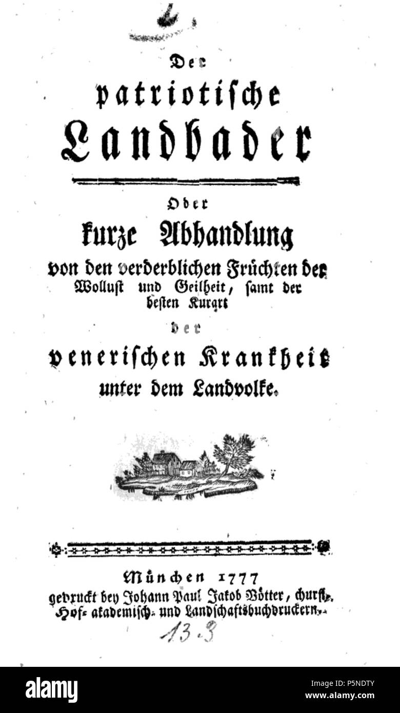 159 Baader-Ferdinand-Marie-Buch-1777 Stockfoto