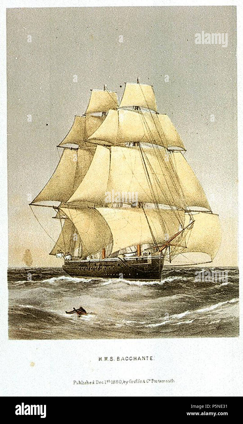 N/A. Englisch: Die Schraube Corvette H.M.S. Bacchante unter Segeln. 1. Dezember 1880. William Mitchell (1845 - 1914) Alternative Namen W. F. Mitchell; William Mitchell Beschreibung britische Maler Geburtsdatum / Tod vom 2. März 1845 15. Oktober 1914 Ort der Geburt / Todes Portsmouth Ryde Authority control: Q 8009402 VIAF: 7343467 ISNI: 0000 0000 6703 5639 ULAN: 500023247 LCCN: Nr 2004035819 RKD: 56417 WorldCat Griffin & Co 160 HMS Bacchante (1876) Stockfoto