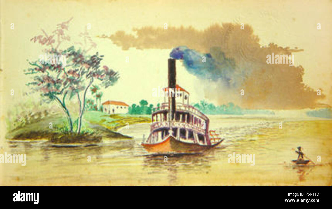 N/A. Español: El Bajo Magdalena. 25 Januar 2001, 06:28:14. Santiago Cortés Sarmiento (1854-1924) 499 El Bajo Magdalena Stockfoto