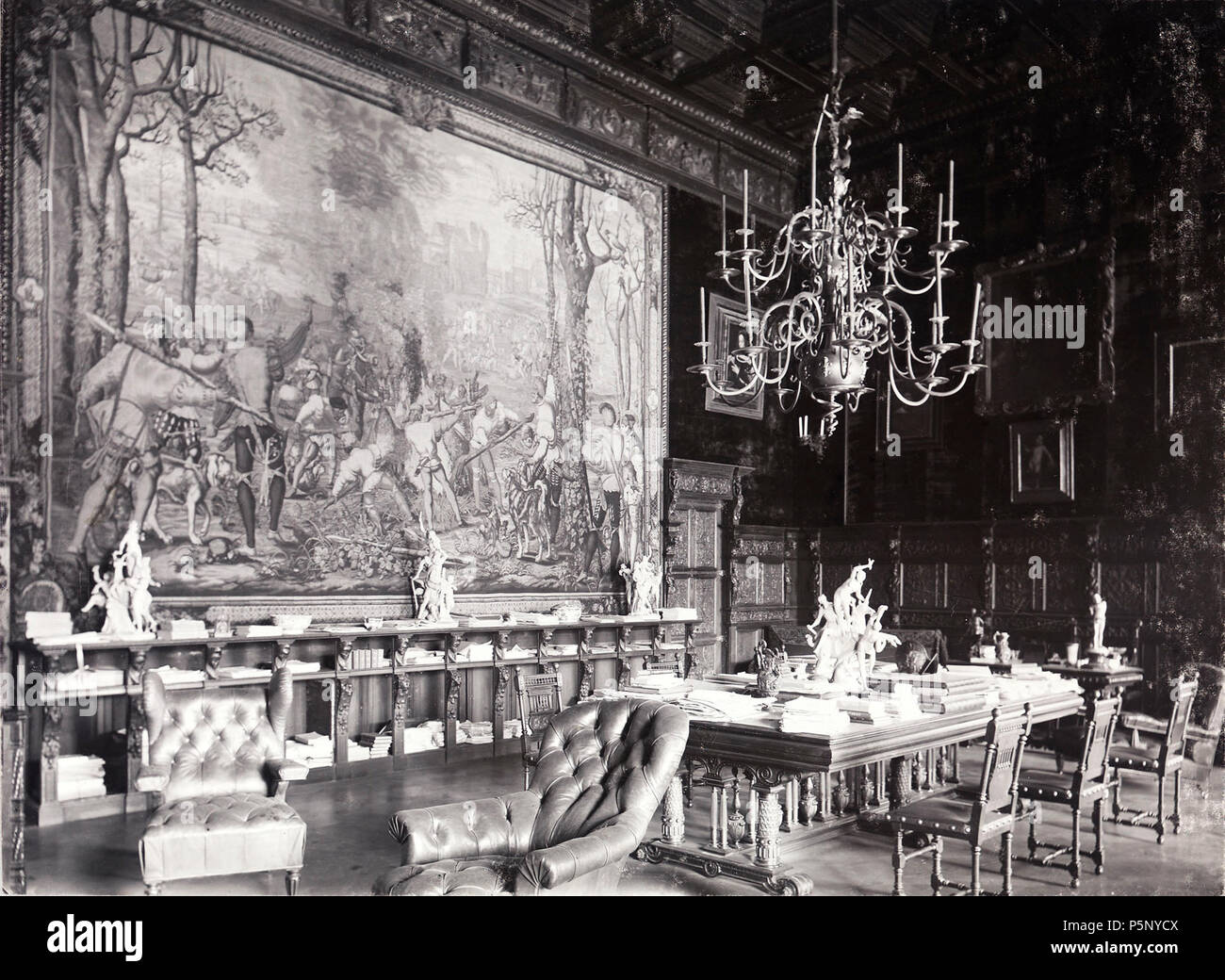 198 Bibliotheca, Helena da renascença (2) - Album do Palacio dos Marquezes da Foz em Lisboa, Anno de 1891 Stockfoto