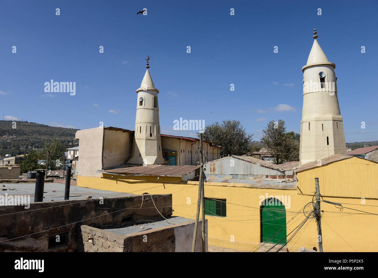 Äthiopien, Harar, Altstadt, Moschee/AETHIOPIEN, Harar, Altstadt, Moschee Stockfoto