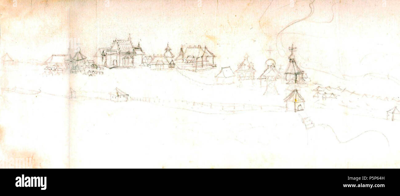 174 Barysaŭ. Барысаў (A. Westerveld, XVII) Stockfoto