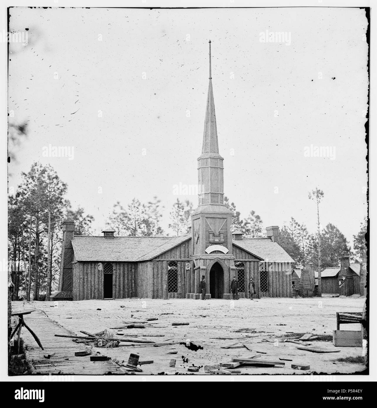 Englisch: Petersburg, Virginia. Kirche von 50Th New York Ingenieure von Poplar Grove gebaut. Englisch: Petersburg, Virginia. Kirche von 50Th New York Ingenieure von Poplar Grove gebaut. November 1864. N/A 346 Kirche von 50Th new york Ingenieure Stockfoto