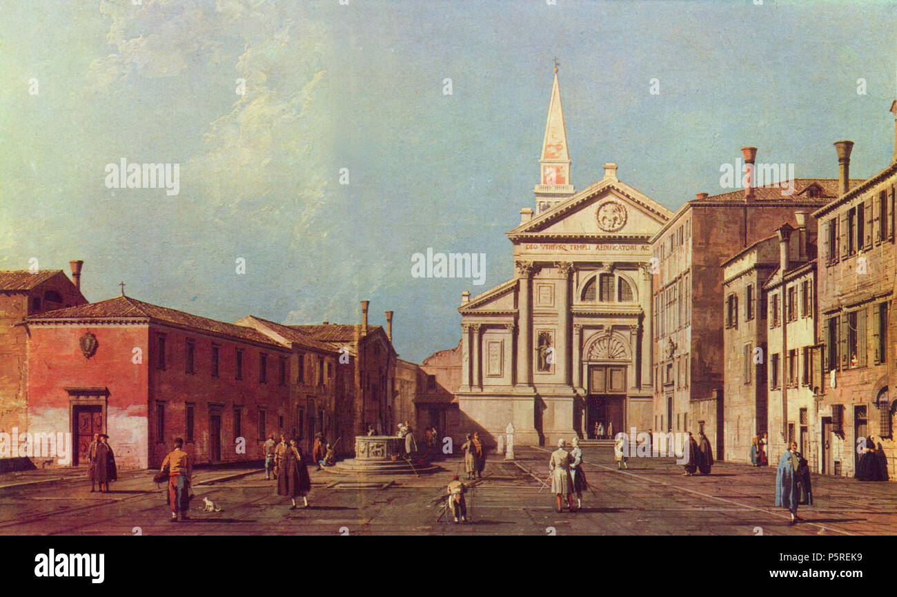 Il Campo e la Chiesa di San Francesco della Vigna English: 2. Drittel 18. Jh. Englisch: 2 Drittel des 18. Jahrhunderts. N/A 266 Canaletto (II) 009 Stockfoto