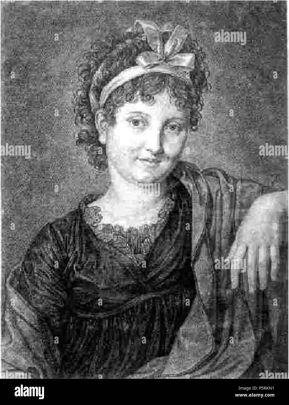 N/A. Porträt der Friederike Vohs (früher wohl Fehlgedeutet als Porträt der Christiane von Goethe, geb. Vulpius). 1805. Friedrich Bury (1763-1823) Alternative Namen Johann Friedrich Bury, Friedrich, Friedrich Büri Bürri Beschreibung Deutsche Maler Geburtsdatum / Tod 21 März 1763 18. Mai 1823 Ort der Geburt / Todes Hanau Aachen Standort Hanau, Düsseldorf (1780-1782), Rom (1782-1799), Neapel, Norditalien (1783-1799), Kassel, Weimar, Berlin (1801-1815) Kontrolle: Q 681672 VIAF: 39707474 ISNI: 0000 0000 6662 1281 ULAN: 500005898 LCCN: n 2007045689 WGA: Bury, Friedric Stockfoto