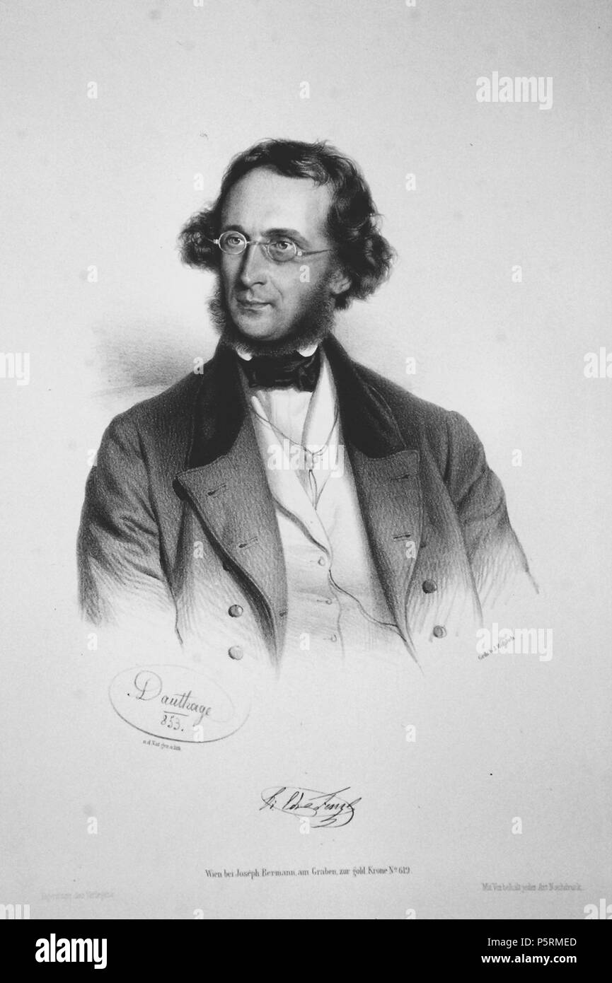 N/A. Englisch: Eduard Fenzl (1808-1879), österreichischer Botaniker Lithographie von Adolf Dauthage, 1853 English: Eduard Fenzl (1808-1879), österreichischer Botaniker Lithographie von Adolf Dauthage, 1853. 1853. Adolf Dauthage (+1883); Foto Peter Geymayer 493 Eduard Fenzl Litho 2 Stockfoto