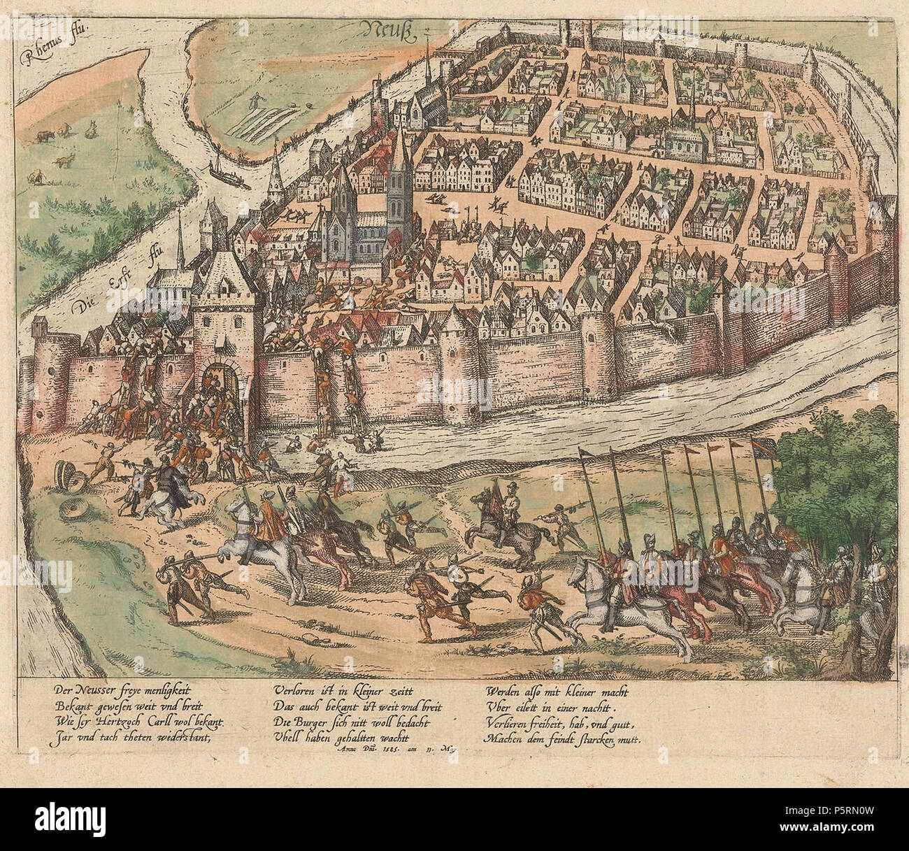 N/A. Einnahme von Neuss am 12. Mai 1585. Zwischen 1585 und 1587. Frans Hogenberg (vor 1540 - 1590) Alternative Namen Franz Hogenberg, Frans Hogenbergh, Frans Hogenberch Beschreibung flämischen Graveur und Kartograf Geburtsdatum/Tod vor 1540 1590 Ort der Geburt / Todes Mechelen Köln arbeiten Zeitraum 1568-1588 Arbeit Standort Antwerpen (1568), London (1568), Köln (1570-1585), Hamburg (1585-1588), Dänemark (1588) Kontrolle: Q 959748 VIAF: 100197099 ISNI: 0000 0001 1839 1431 ULAN: 500000956 LCCN: n 50043890 WGA: HOGENBERG, Frans WorldCat 498 Einnahme von Neuss 1585-5-12 Stockfoto