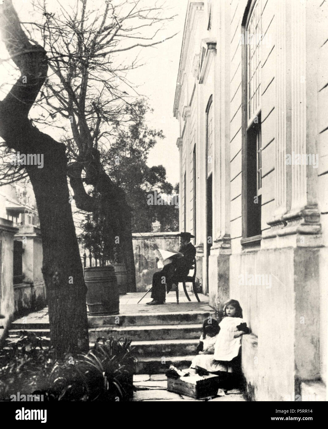 N/A. Englisch: Ein altes Foto von der Kapkolonie Waisenhaus. Long Street. Kapstadt. 15. Juni 2011. Anonym 268 Cape Städte Waisenhaus - Lange Straße 1880 Stockfoto