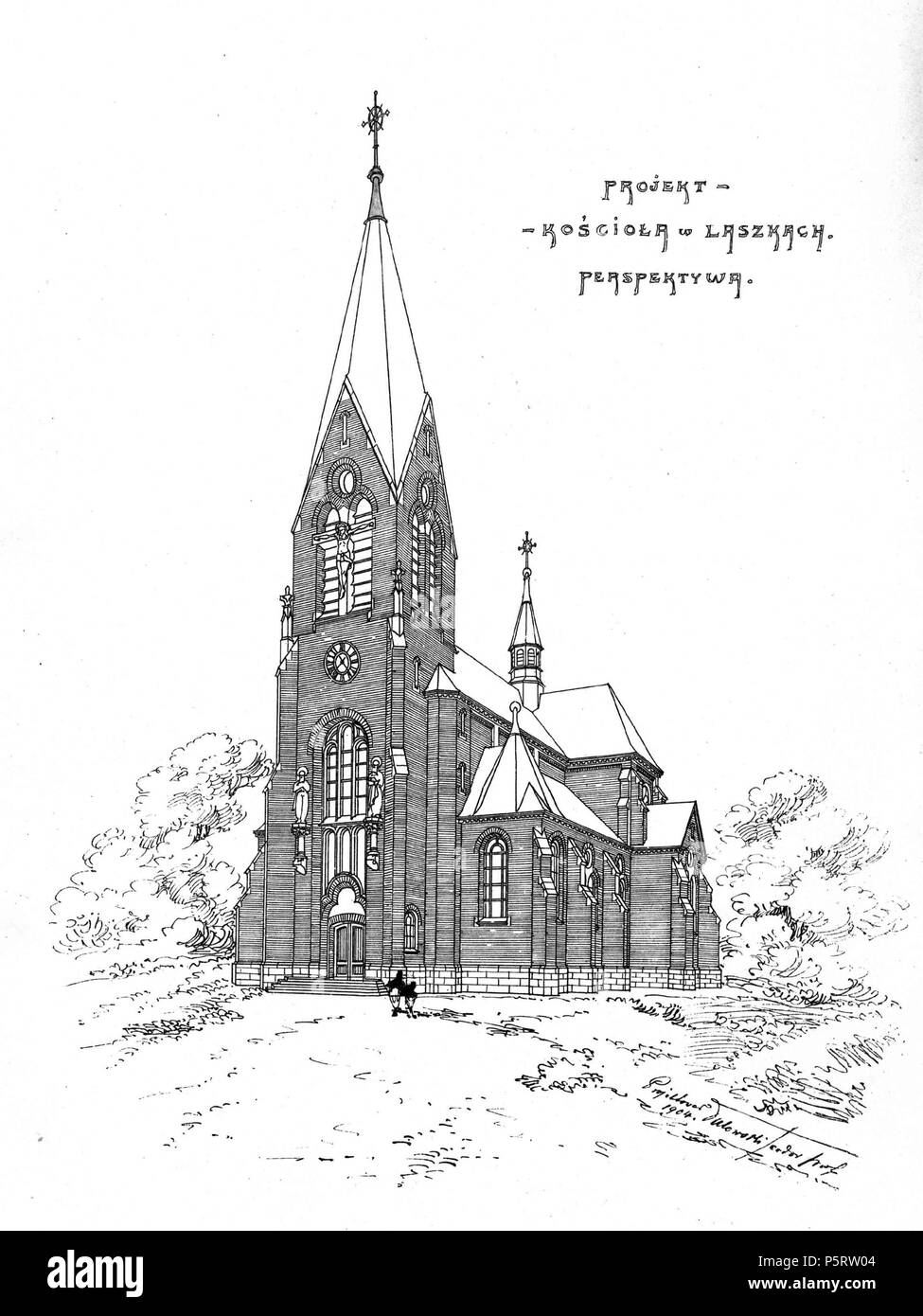283 katholische Kirche St. Stephanus und Sophia in Laszki (1) Stockfoto 283 katholische Kirche St. Stephanus und Sophia in Laszki (1) Stockfoto