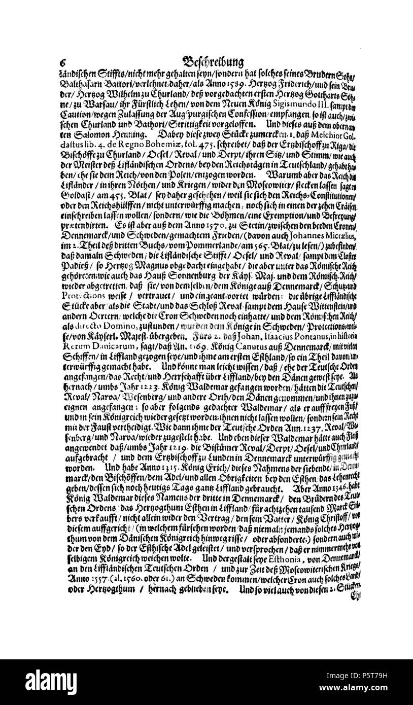 424 De Merian Electoratus Brandenburgici et Ducatus Pomeraniae 495 Stockfoto