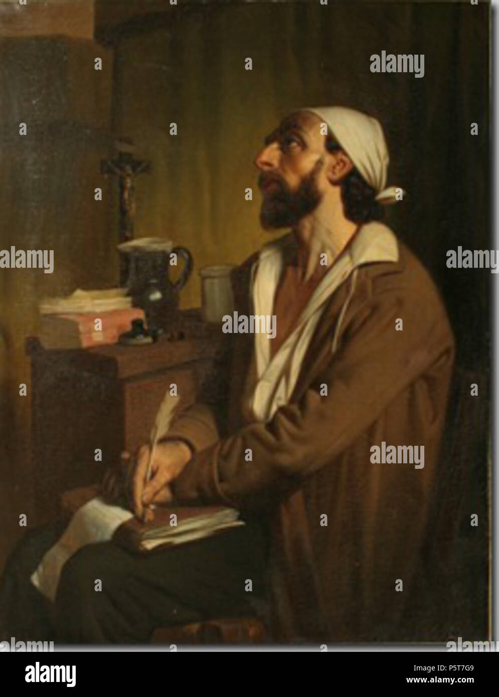 N/A. Englisch: Der Sterbende Dichter. Vor 1860. Eloy Chapsal (1811-1882) 324 Chapsal-Poet Stockfoto