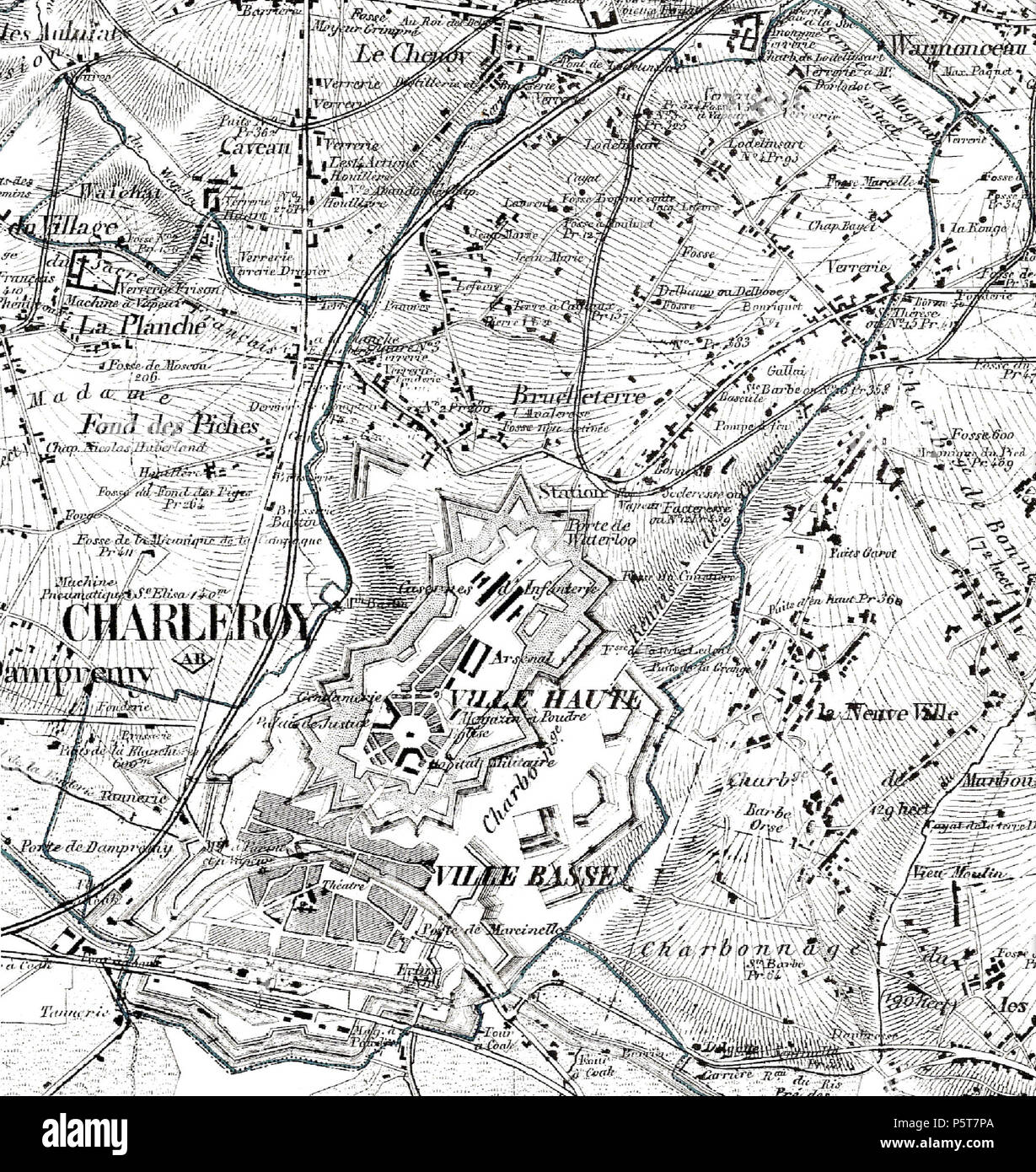 N A Francais Charleroi Belgique Charleroi Sur La Carte De Belgique Au 120000 E 250 Feuilles Etablie Par Philippe Vandermaelen Entre 1846 Et 1854 12 Januar 2018 Philippe Vandermaelen 324 Charleroi Vandermaelen Ca 1850 Stockfotografie Alamy