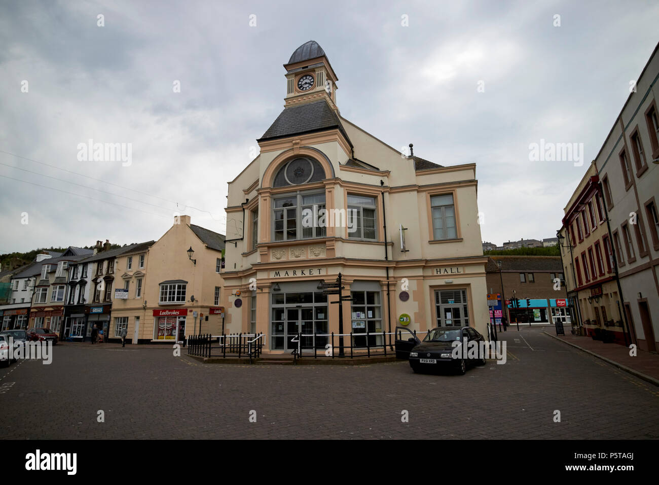 Alte Markthalle Rat Bürogebäude Whitehaven Cumbria England Großbritannien Stockfoto