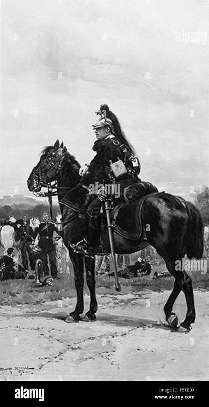 N/A. Schwarze und weiße Kunstwerk mit dem Titel ein dragoner zu Pferd von Edouard Detaille. 1876. Édouard Detaille (1848-1912) Alternative Namen Jean-Baptiste-Édouard Detaille Beschreibung Französische Maler Geburtsdatum / Tod vom 5. Oktober 1848 vom 23. Dezember 1912 / 24 Dezember 1912 Ort der Geburt / Todes Paris Paris arbeiten Zeitraum Français: Seconde moitiée du XIXe siècle Authority control: Q 724148 VIAF: 51712915 ISNI: 0000 0001 21327238 ULAN: 500014480 LCCN: n 92096035 WGA: DETAILLE, Jean Baptiste Edouard WorldCat 441 Detaille - ein dragoner zu Pferd Stockfoto