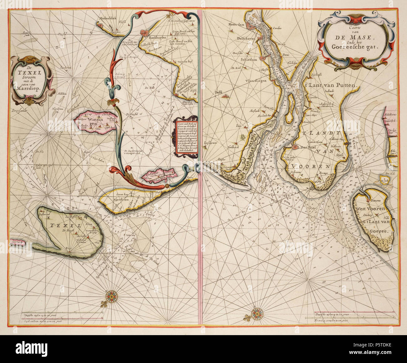 N/A title= De Texel Stroom.. vanten Marsdiep./Caarte van de Mase..; Größe = 43 x 53,5 cm. 1660. Pieter Goos (1616 - 1675) Beschreibung niederländischer Kartograph Geburtsdatum / Tod 1616 1675 Ort der Geburt / Todes Amsterdam Amsterdam Standort Amsterdam Authority control: Q 3001923 VIAF: 24902227 ISNI: 0000 0000 7696 7665 94019918 LCCN: n Open Library: OL 4878204 EINEN GND: 129012327 WorldCat 19 1660 66 Marsdiep Mase Goos Stockfoto