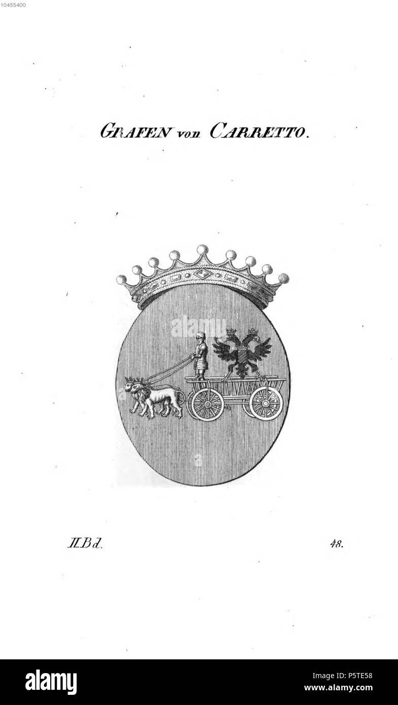 N/A. Wappen Carretto - dieckmann an.jpg. zwischen 1831 und 1868. Unbekannt 277 Carretto - dieckmann an Stockfoto
