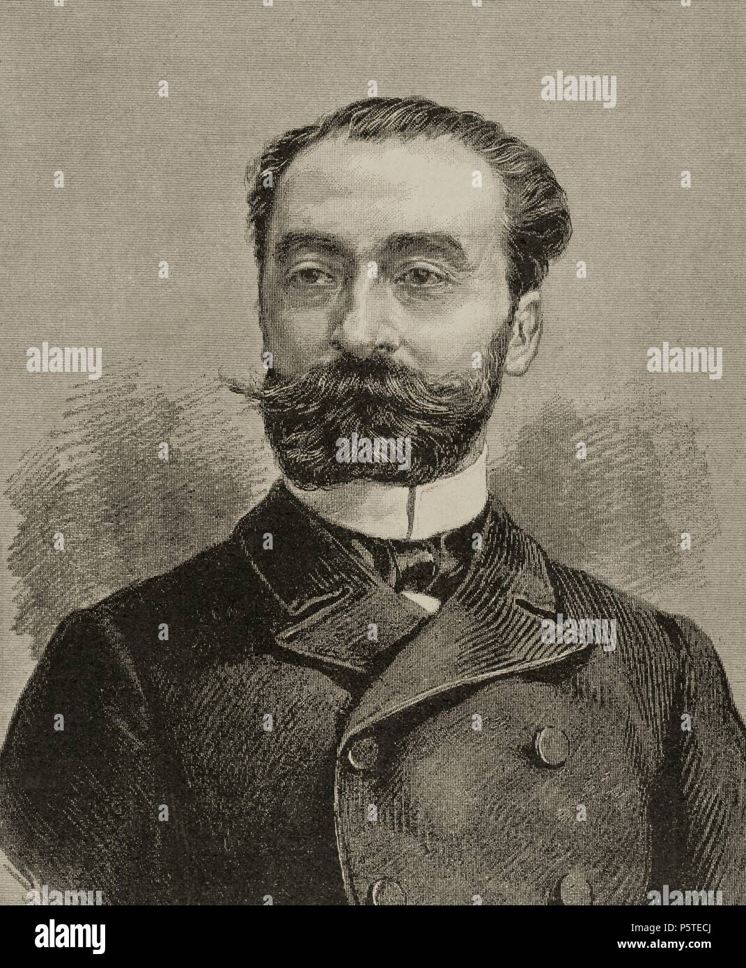 Marie François Sadi Carnot (1837-1894). Präsidenten der Dritten Republik Frankreich. Gravur in der Abbildung, 1887. Stockfoto