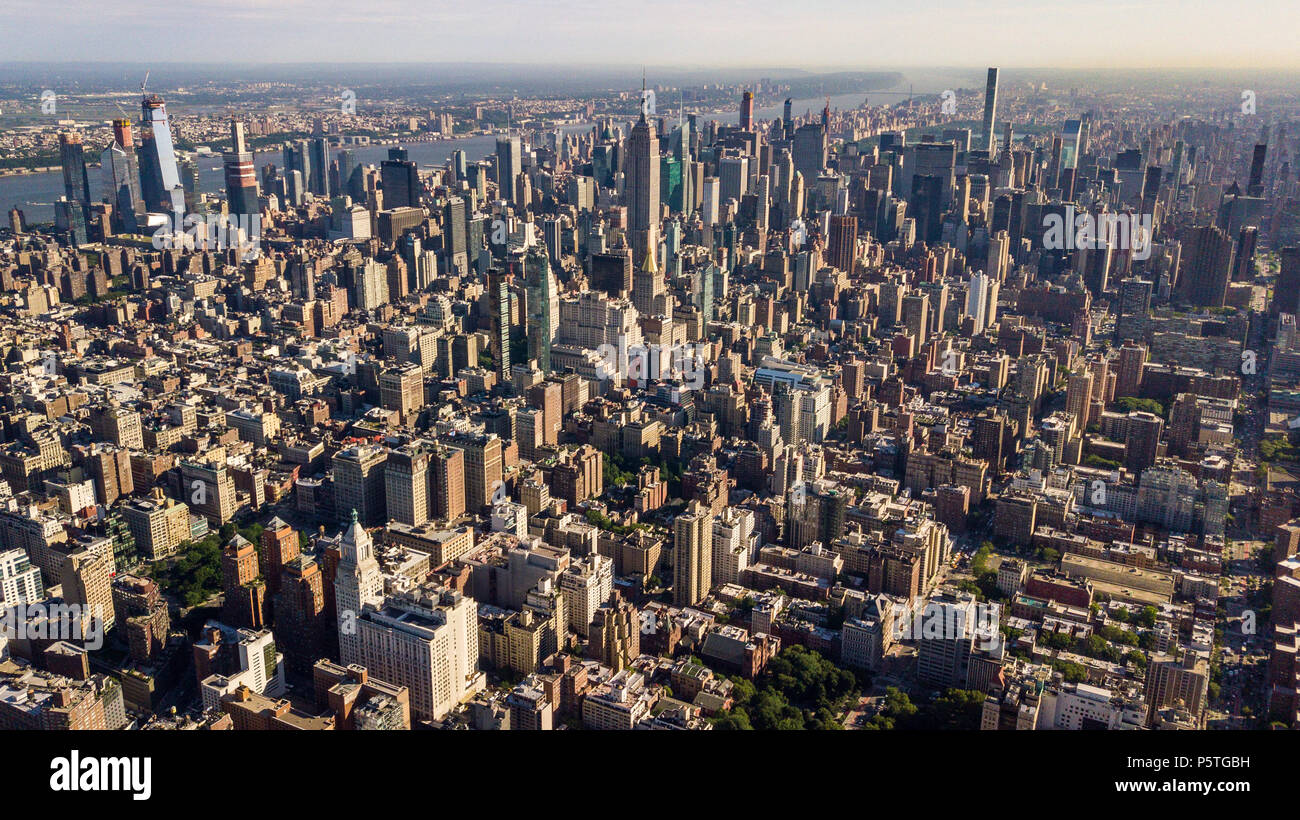 Skyline von Midtown Manhattan, New York City, USA Stockfoto