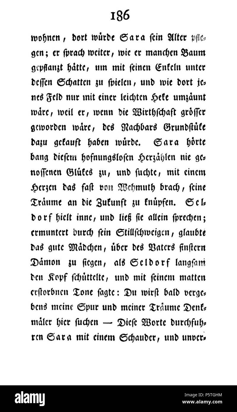 Familie Seldorf Erster Theil sterben. Deutsch: Dies ist ein Scan des historischen Buches: Deutsch: Dies ist ein Scan des historischen Dokument: Therese Huber 419 De Die Familie Seldorf (Huber Th) V1 193 Stockfoto
