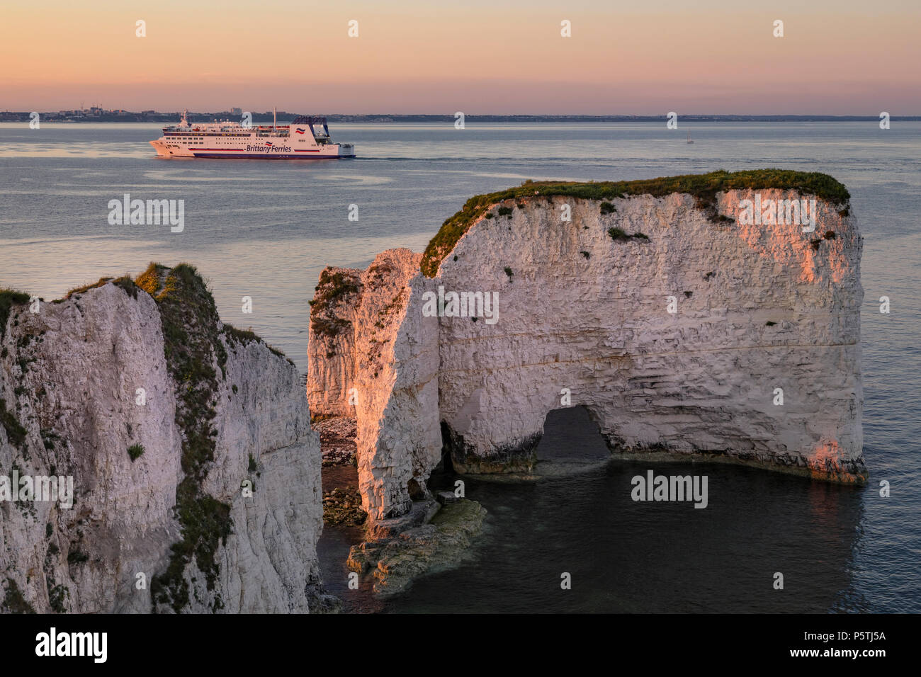 Old Harry Rocks, Dorset, England, UK Stockfoto