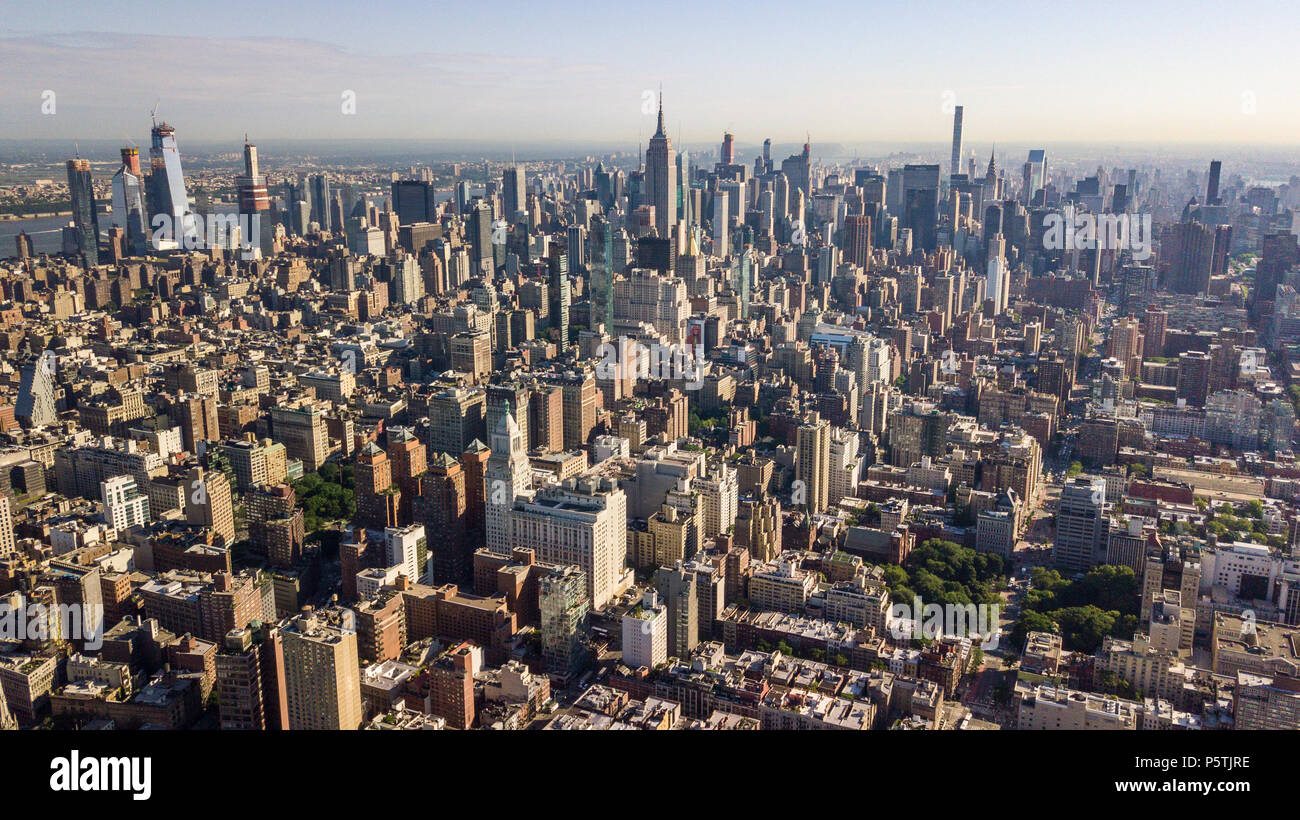 Skyline von Midtown Manhattan, New York City, USA Stockfoto