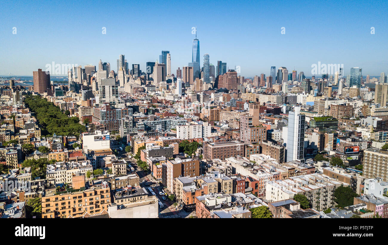 Downtown Skyline von Manhattan, New York City, NY, USA Stockfoto