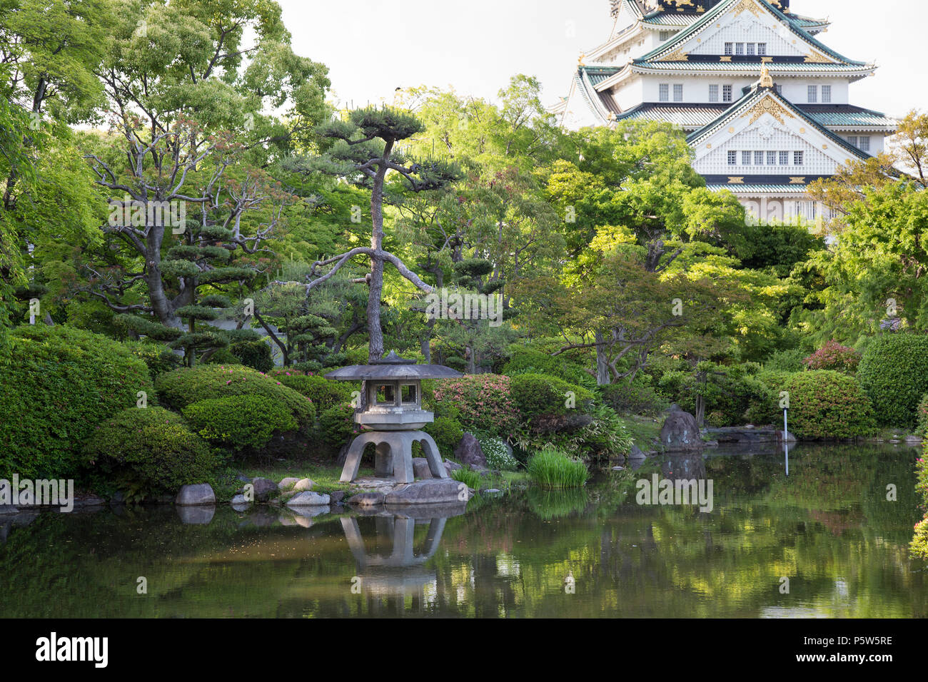 Burg von Osaka Stockfoto