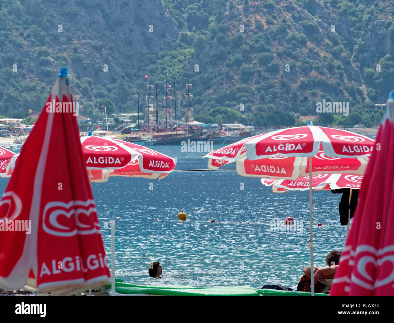 Blue Lagoon, Oludeniz, Fethiye, Türkei Stockfoto