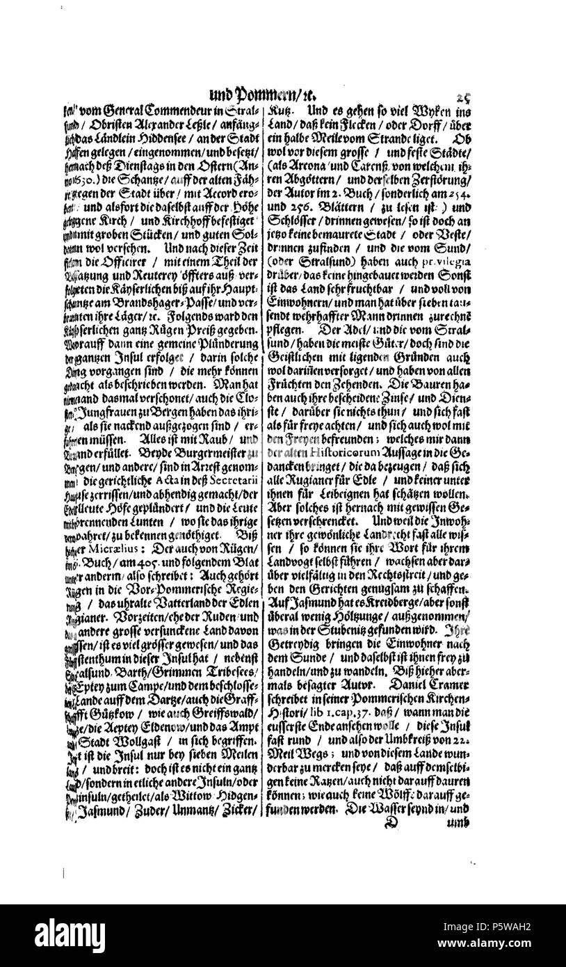 422 De Merian Electoratus Brandenburgici et Ducatus Pomeraniae086 Stockfoto