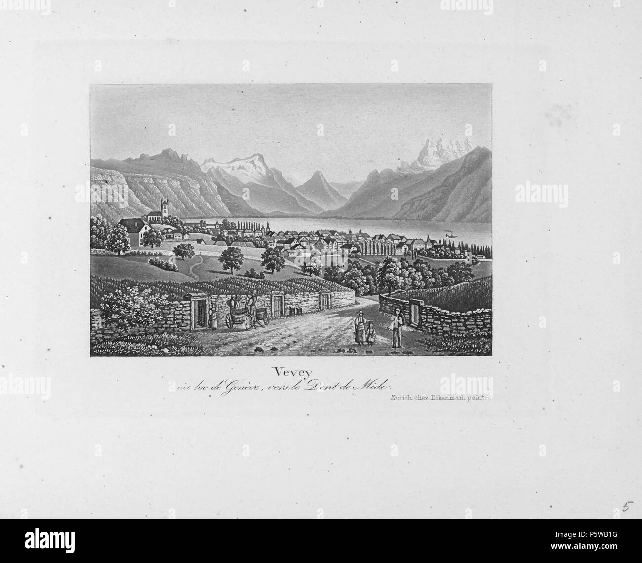 321 CH-NB-Souvenir du lac de Genève et ses Umgebung -19550 - Seite 007 Stockfoto
