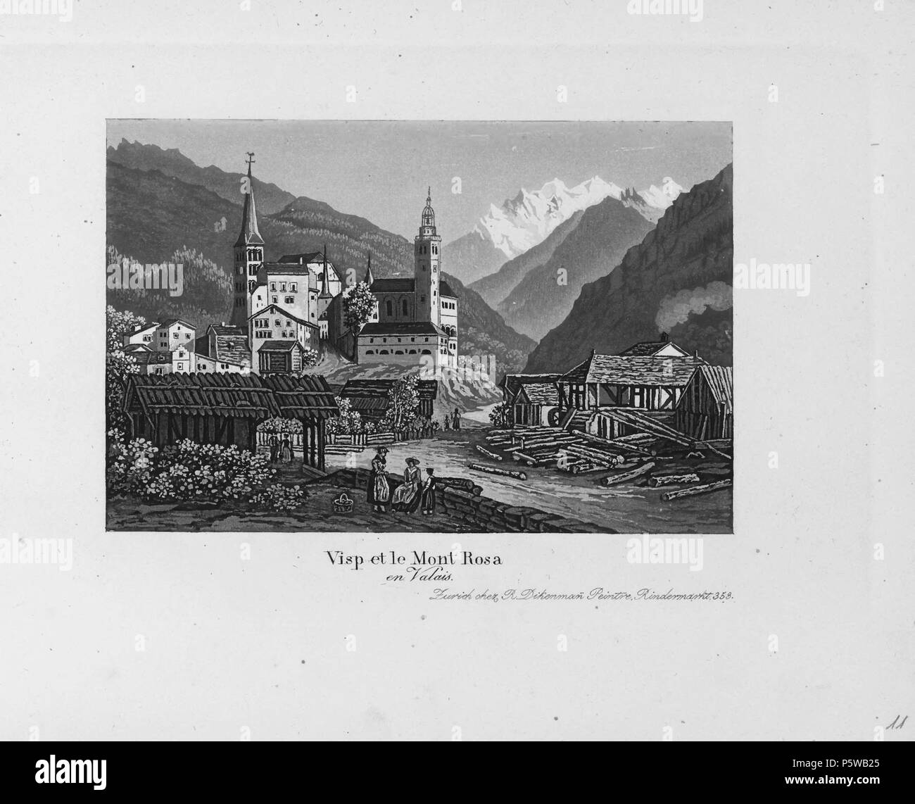 321 CH-NB-Souvenir du lac de Genève et ses Umgebung -19550 - Seite 013 Stockfoto