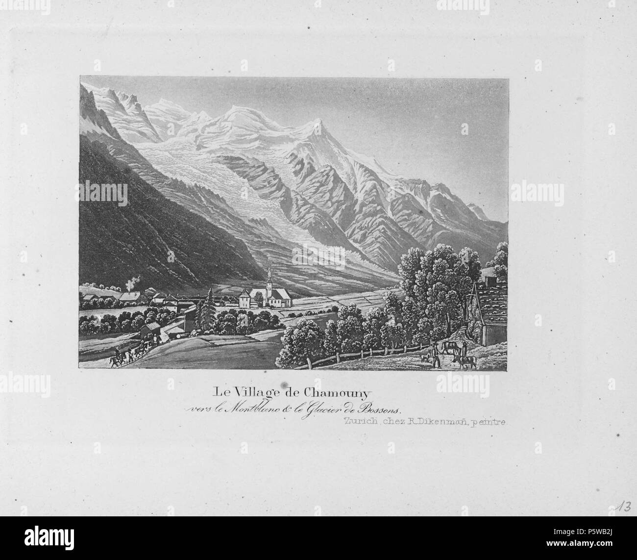 321 CH-NB-Souvenir du lac de Genève et ses Umgebung -19550 - Seite 015 Stockfoto