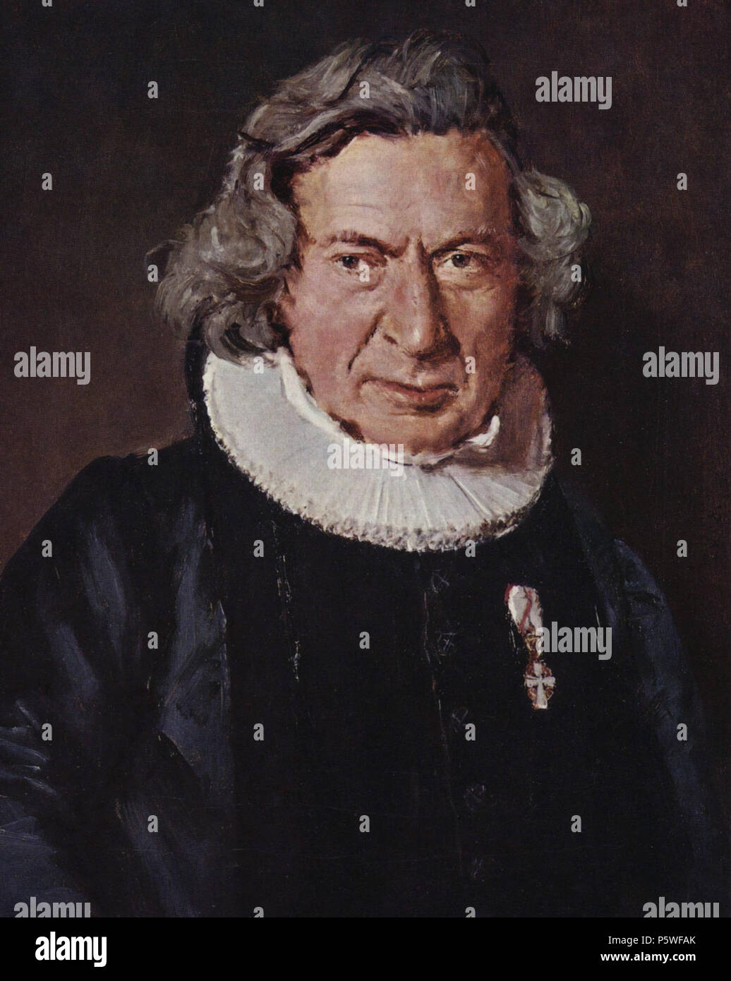 English: Porträt des Dr. A. G. Rudelbach 1858. N/A 343 Christian Albrecht Jensen 001 Stockfoto