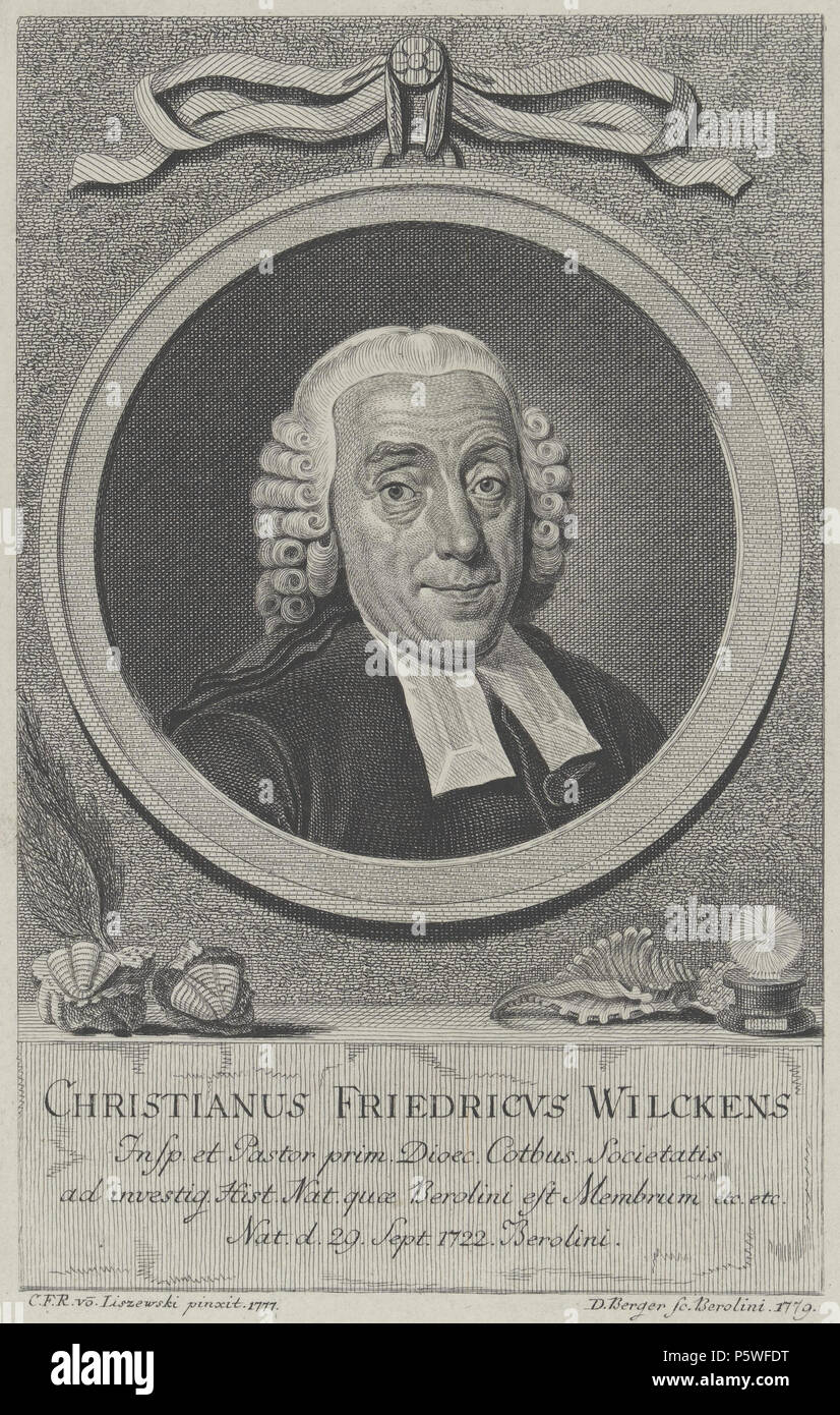 N/A. English: Bildnis des Christianus Friedricus Wilckens. Berlin, 1779. 1779. Daniel Berger (1744-1825) Nach Christoph Friedrich Reinhold Lisiewski (1725-1794) Alternative Namen: (fälschlich) Christian Friedrich Reinhold Lisiewski/Lisiewsky Beschreibung deutsch-polnischen Portrait Maler, Hofmaler und Maler Geburtsdatum / Tod vom 3. Juni 1725 11. Juni 1794 Ort der Geburt / Tod Berlin Ludwigslust Arbeiten Zeitraum 1750-1794 Arbeit Standort Dresden, Leipzig, Berlin, Ludwigslust Authority control: Q 112204 VIAF: 72487901 ISNI: 0000 0000 8262 5637 ULAN: 500049070 LCCN: Nr. 2010162102 GND: 130017 Stockfoto