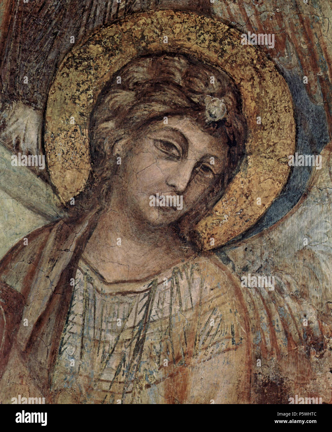 Thronende Madonna mit dem Kind, der hl. Franziskus und die vier Engel detail zwischen 1278 und 1280. N/A348 Cimabue 020 Stockfoto