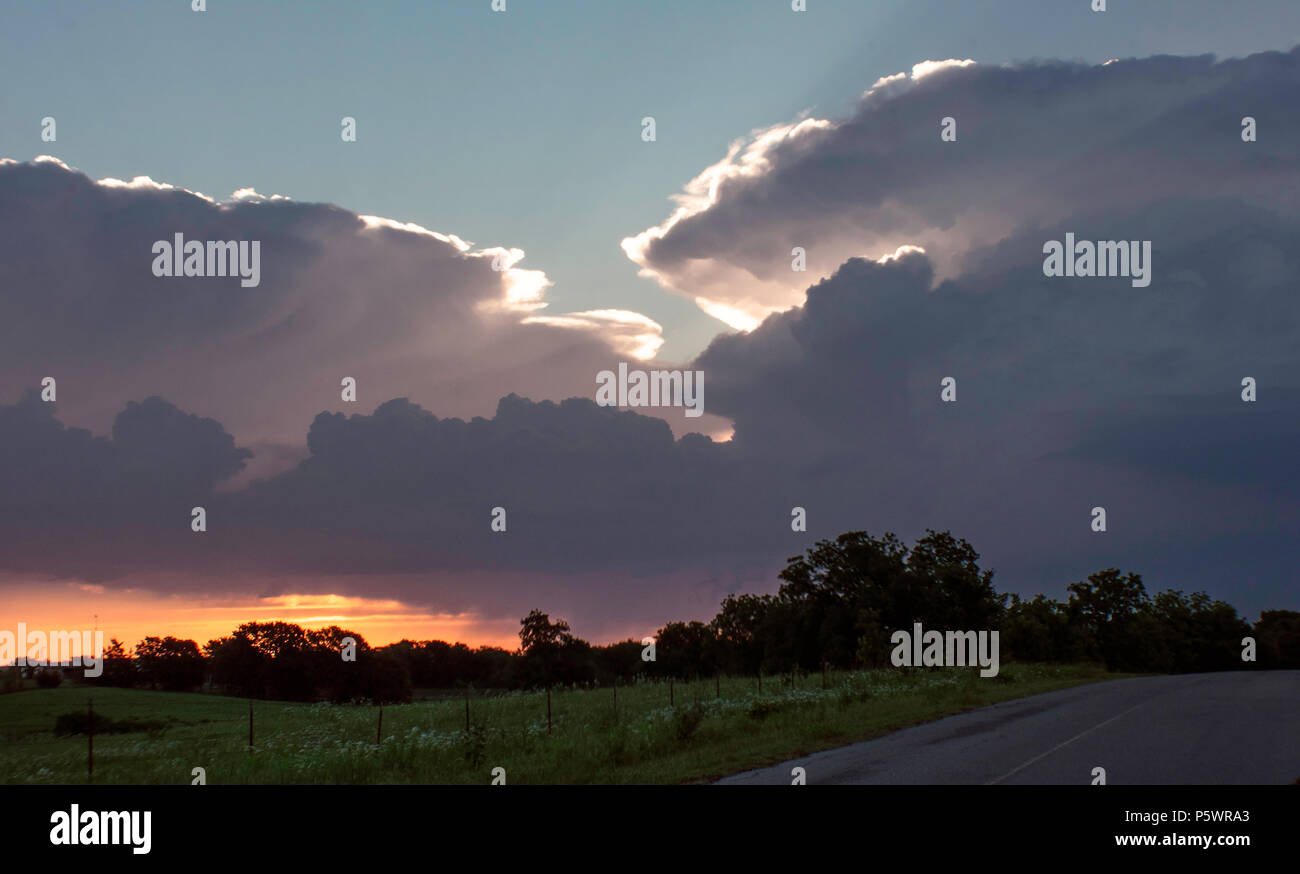 Morgen Oklahoma Sturm Stockfoto