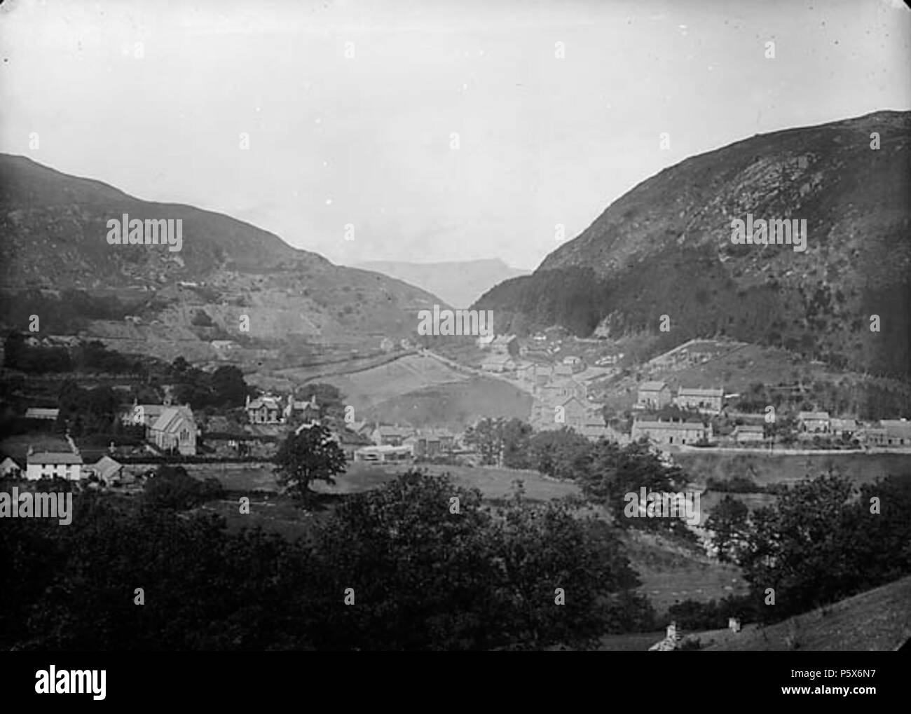 [Corris] [Graphic].. 1 Negativ: Glas, trockenen Platte, b&w; 12 x 16,5 cm. ca. 1885. Thomas, John, 382 Corris NLW 3363569 Stockfoto